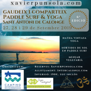 Paddle Yoga 2019 Tardor Cartell xarxes