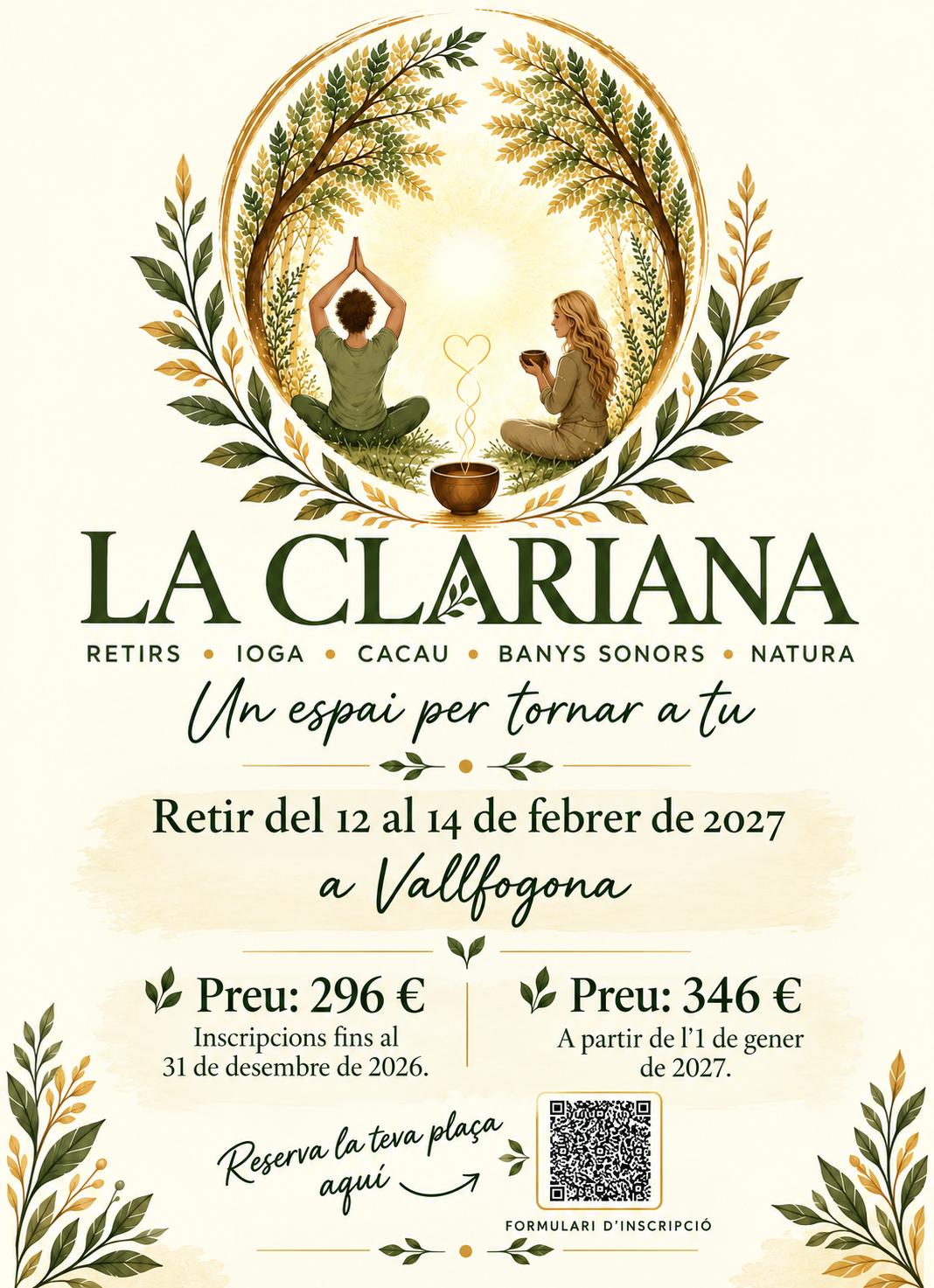 La clariana cartell gran 12-13-14 de Febrer